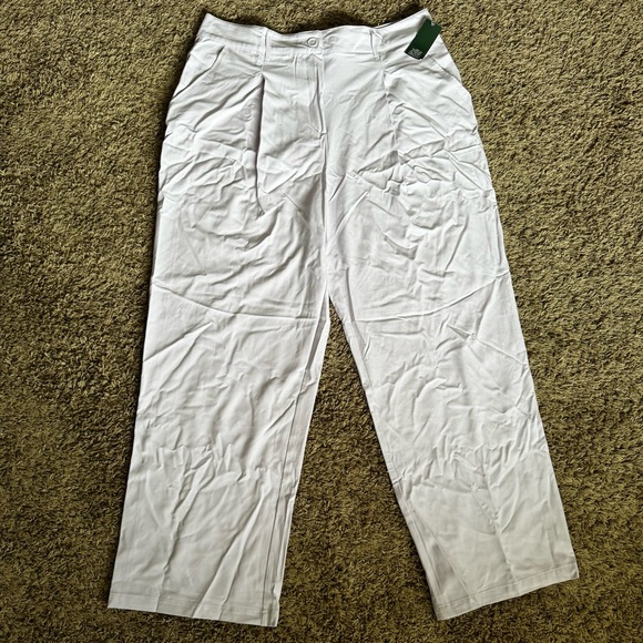 Wide Leg Lavender Trousers Sz 17 - Picture 9 of 13